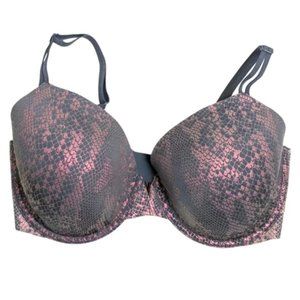 Body By Victoria Perfect Coverage 34DDD Snakeskin Gray/Pink/Purple